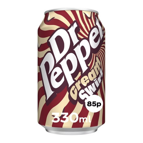 DR PEPPER CREAM SWIRL CAN 24x330ML PMP &Acirc;&pound;0.85