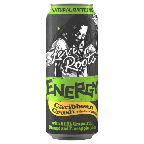 LEVI ROOTS ENERGY CARRIBEAN CRUSH CAN 12x500ML PMP &Acirc;&pound;1.19