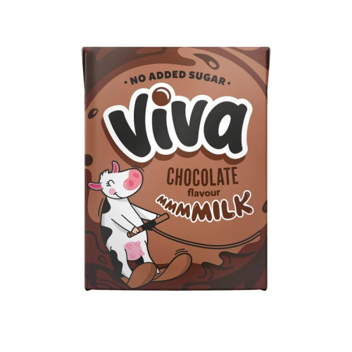 VIVA CHOCOLATE FLAVOURED MILK CARTONS 27x200ML