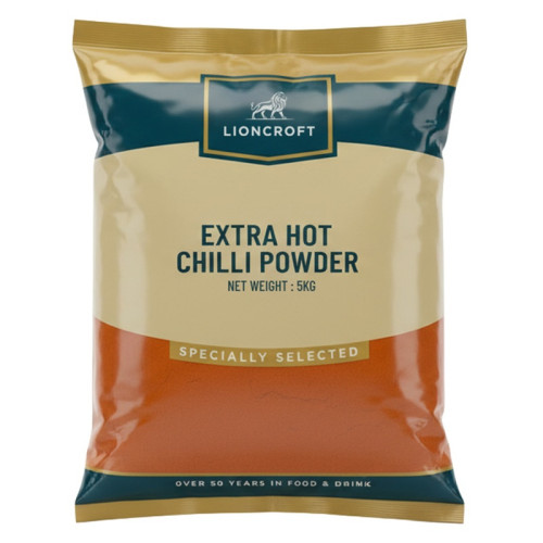 LIONCROFT CHILLI POWDER EXTRA HOT 1x5KG