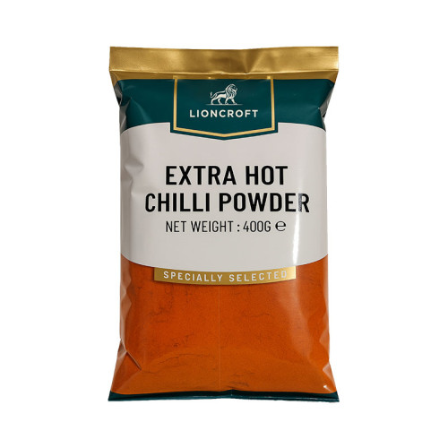 LIONCROFT CHILLI POWDER EXTRA HOT 10x400G