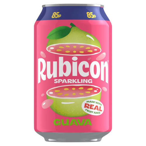 RUBICON SPARKLING GUAVA CAN 24x330ML PMP &Acirc;&pound;0.85