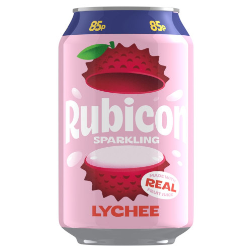 RUBICON SPARKLING LYCHEE CAN 24x330ML PMP &Acirc;&pound;0.85