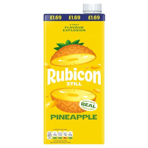 RUBICON STILL PINEAPPLE CARTON 12x1L PMP &Acirc;&pound;1.69