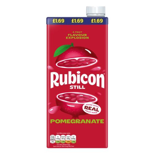 RUBICON STILL POMEGRANATE CARTON 12x1L PMP &Acirc;&pound;1.69