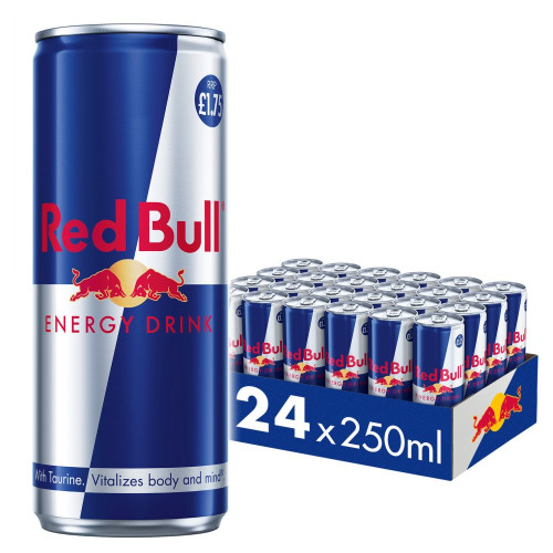 RED BULL ENERGY CAN 24x250ML PMP &Acirc;&pound;1.75