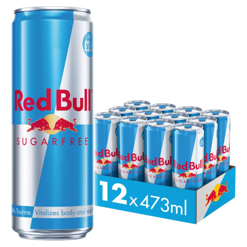 RED BULL ENERGY SUGAR FREE CAN 12x473ML PMP &Acirc;&pound;2.65