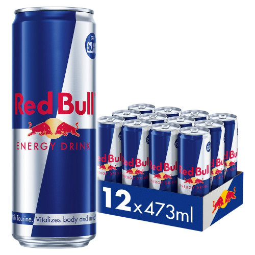RED BULL ENERGY CAN 12x473ML PMP &Acirc;&pound;2.80