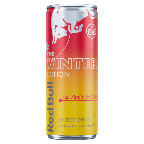 RED BULL WINTER EDITION APPLE CAN 12x250ML PMP &Acirc;&pound;1.75