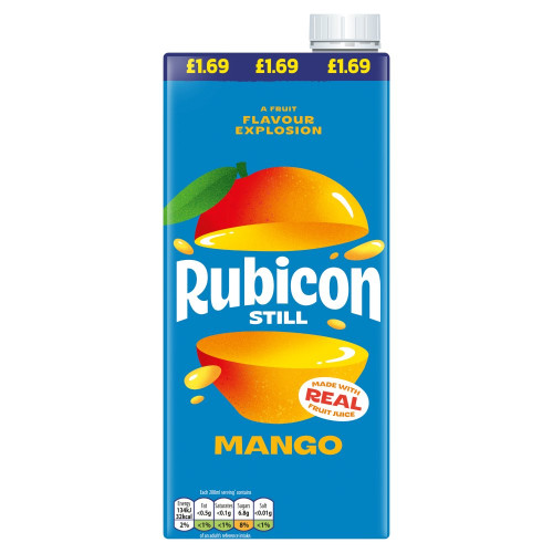 RUBICON STILL MANGO CARTON 12x1L PMP &Acirc;&pound;1.69