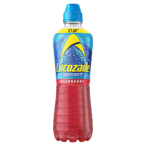 LUCOZADE SPORT RASPBERRY BOTTLE 12x500ML PMP &Acirc;&pound;1.60