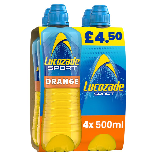 LUCOZADE SPORT ORANGE 4 PACK BOTTLE 6x500ML PMP &Acirc;&pound;4.50