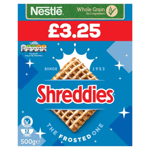 NESTLE FROSTED SHREDDIES CEREAL 5x500G PMP &Acirc;&pound;3.25