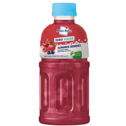 MOGU MOGU ZERO SUGAR SUMMER BERRIES BOTTLE 6x320ML