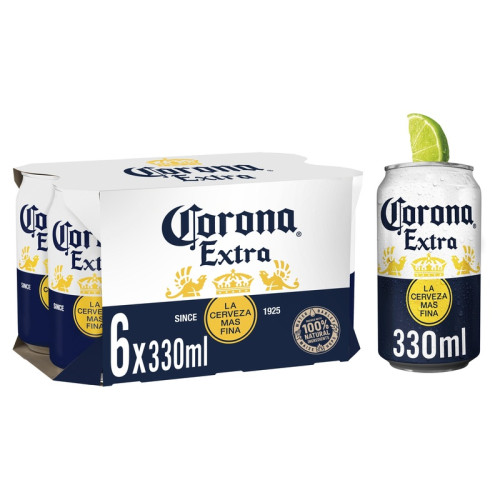 CORONA EXTRA LAGER 4 PACK CAN 6x440ML PMP &Acirc;&pound;6.99