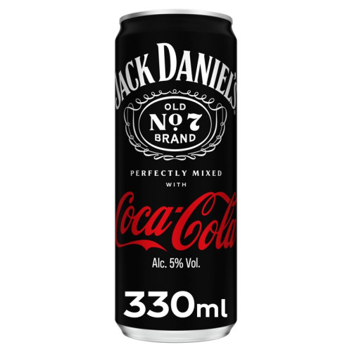 JACK DANIELS COCA COLA READY TO DRINK CAN 12x330ML PMP &Acirc;&pound;2.59