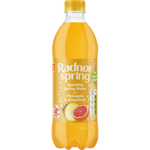 RADNOR SPRING PINEAPPLE & GRAPEFRUIT BOTTLE 12x500ML PMP &Acirc;&pound;1.00