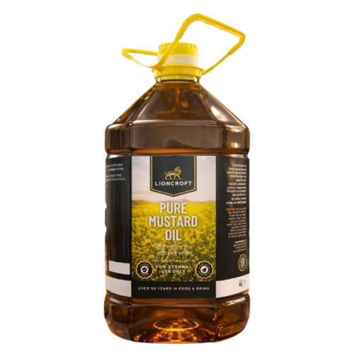 LIONCROFT MUSTARD OIL 4x4L