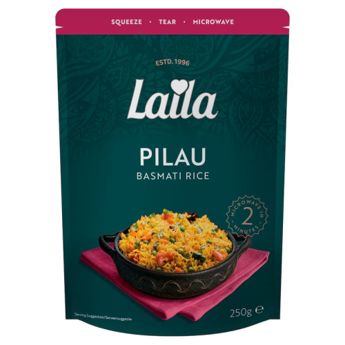 LAILA PILAU MICROWAVE RICE 6x250G