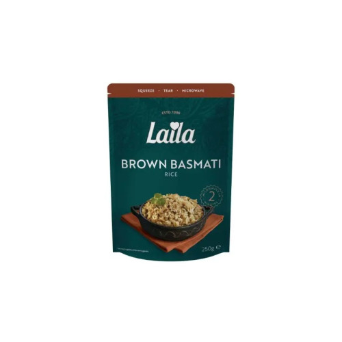 LAILA BROWN BASMATI MICROWAVE RICE 6x250G