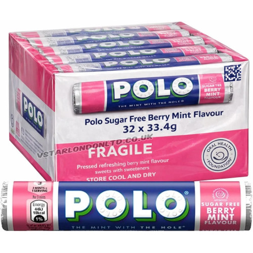 POLO SUGAR FREE BERRY TUBE 32X33.4G