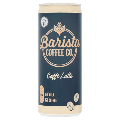 BARISTA COFFEE CO CAFFE LATTE 12x250ML PMP &Acirc;&pound;1.10