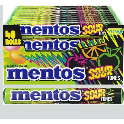 MENTOS SOUR TONES SWEETS ROLL 40x37.5G