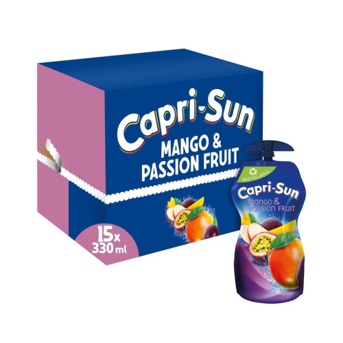 CAPRI-SUN MANGO AND PASSIONFRUIT POUCH 15x330ML PMP &Acirc;&pound;1.19