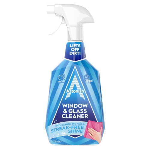 ASTONISH WINDOW&Acirc;&nbsp;& GLASS CLEANER 6x750ML PMP &Acirc;&pound;1.69