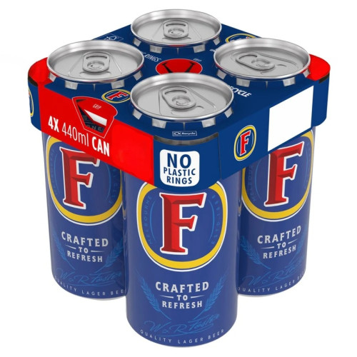 FOSTERS LAGER 4 PACK CAN 6x440ML PMP &Acirc;&pound;5.25