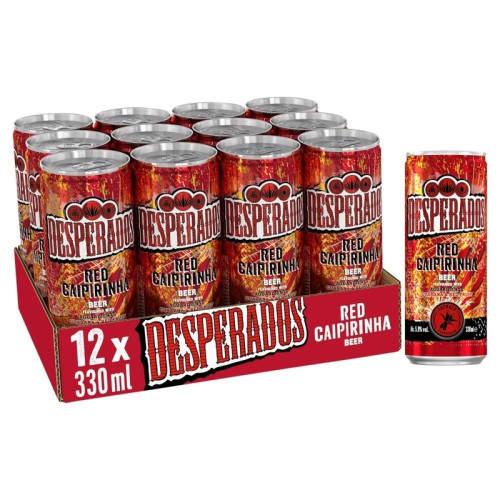DESPERADOS RED BERRY TEQUILA BEER CAN 12X330ML