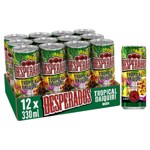 DESPERADOS TROPICAL DAIQUIRI TEQUILA BEER CAN 12X330ML