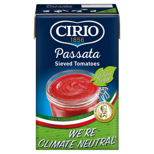 CIRIO PASSATA SIEVED TOMATOES CARTON 8x500G