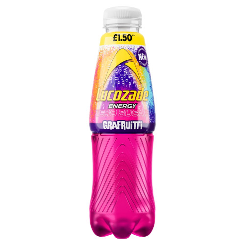 LUCOZADE ENERGY GRAFRUITTI BOTTLE 12x500ML PMP &Acirc;&pound;1.50