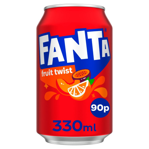 FANTA FRUIT TWIST CAN 24x330ML PMP &Acirc;&pound;0.90