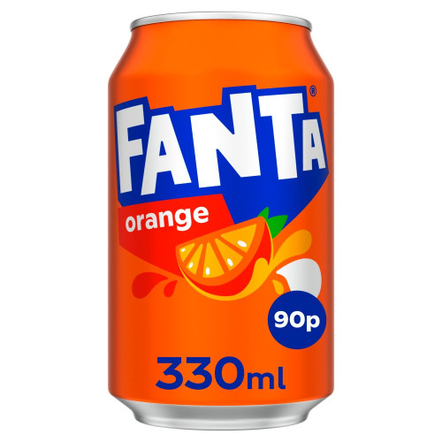 FANTA ORANGE CAN 24x330ML PMP &Acirc;&pound;0.90
