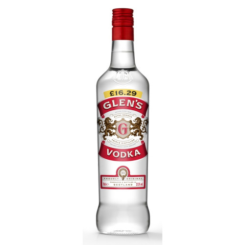 GLENS VODKA BOTTLE 6x70CL PMP &Acirc;&pound;16.29