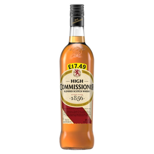 HIGH COMMISSIONER BLENDED WHISKY BOTTLE 1x70CL PMP &Acirc;&pound;17.49