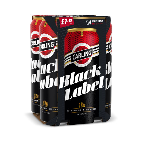 CARLING BLACK LAGER 4 PACK CAN 6x568ML PMP &Acirc;&pound;7.49