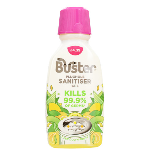BUSTER PLUGHOLE SANITISER GEL CITRUS 6x300ML PMP &Acirc;&pound;4.39