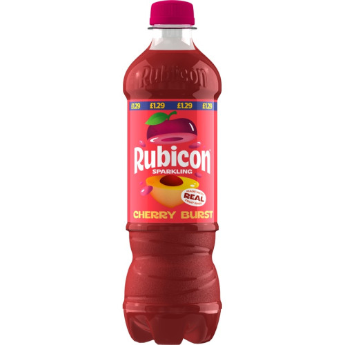 RUBICON SPARKLING CHERRY BURST BOTTLE 12x500ML PMP &Acirc;&pound;1.29