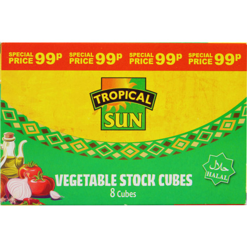 TROPICAL SUN VEGETABLE STOCK CUBES 12x8s PMP &Acirc;&pound;0.99