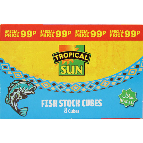 TROPICAL SUN FISH STOCK CUBES 12x8s PMP &Acirc;&pound;0.99