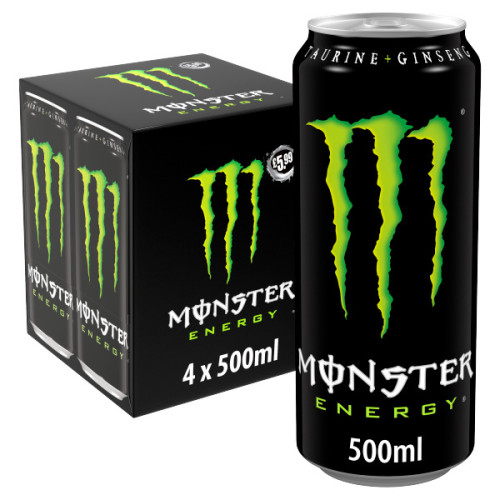 MONSTER ENERGY 4 PACK CAN 6x500ML PMP &Acirc;&pound;5.99