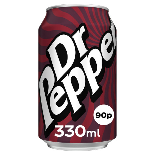 DR PEPPER CAN 24x330ML PMP &Acirc;&pound;0.90