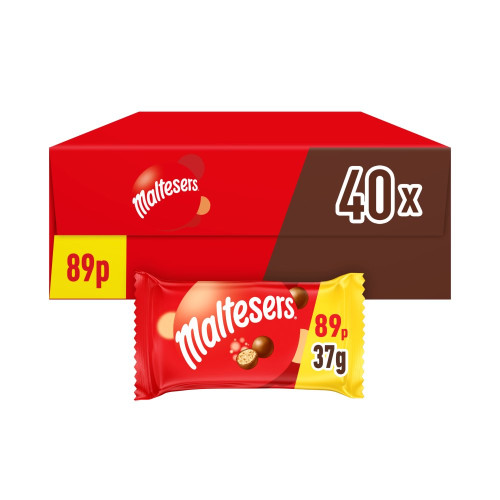 MALTESERS MILK CHOCOLATE BAG 40x37G PMP &Acirc;&pound;0.89
