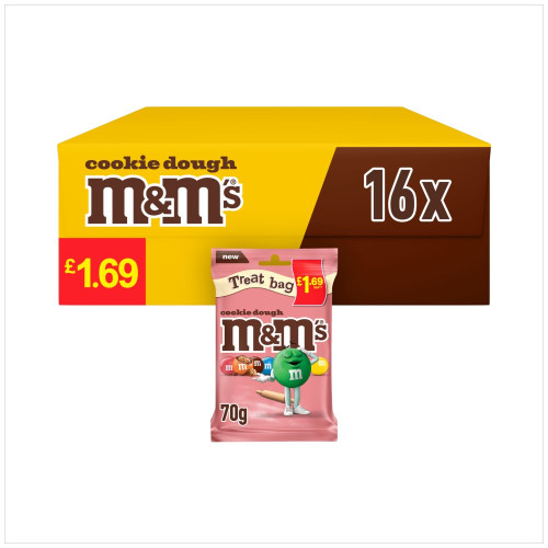 M&Ms COOKIE DOUGH TREAT BAG 16x70G PMP &Acirc;&pound;1.69
