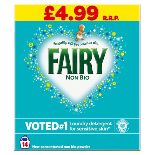 FAIRY NON BIO WASHING POWDER 14 WASHES 6x700G PMP &Acirc;&pound;4.99