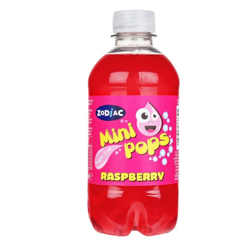 MINI POPS RASPBERRY BOTTLE 12x330ML