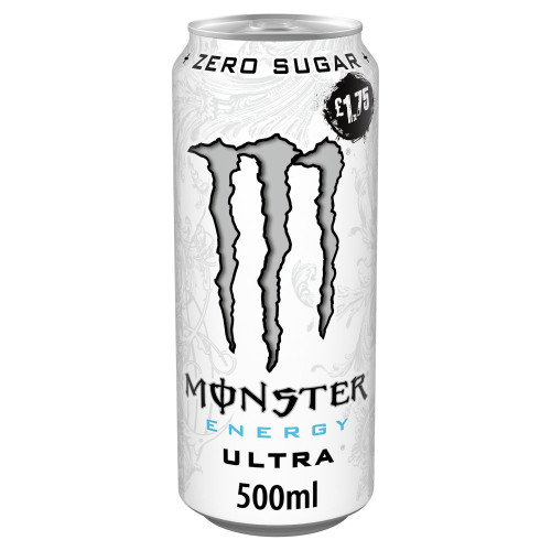 MONSTER ULTRA WHITE CAN 12x500ML PMP &Acirc;&pound;1.75